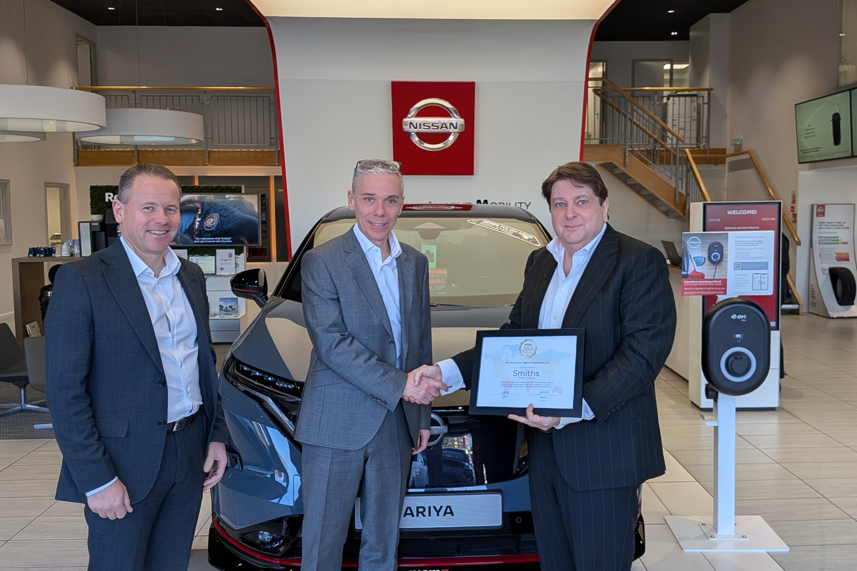 Nissan Dealer Groups Become First in the UK to Earn Pride365 Certification